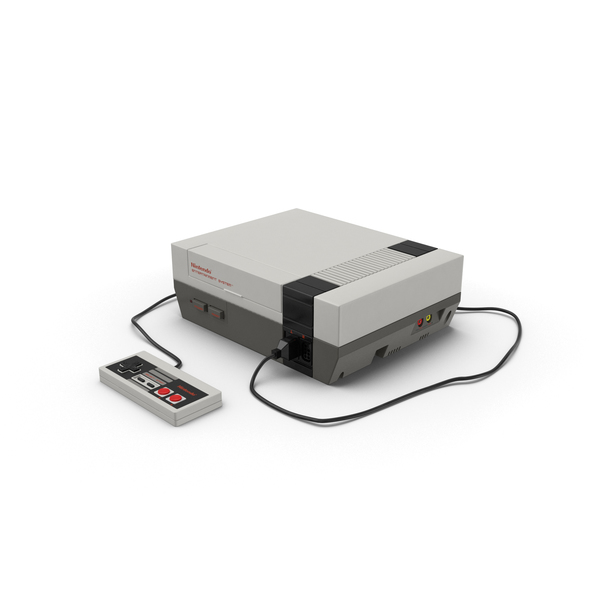游戏：Nintendo NES控制台PNG和PSD图像