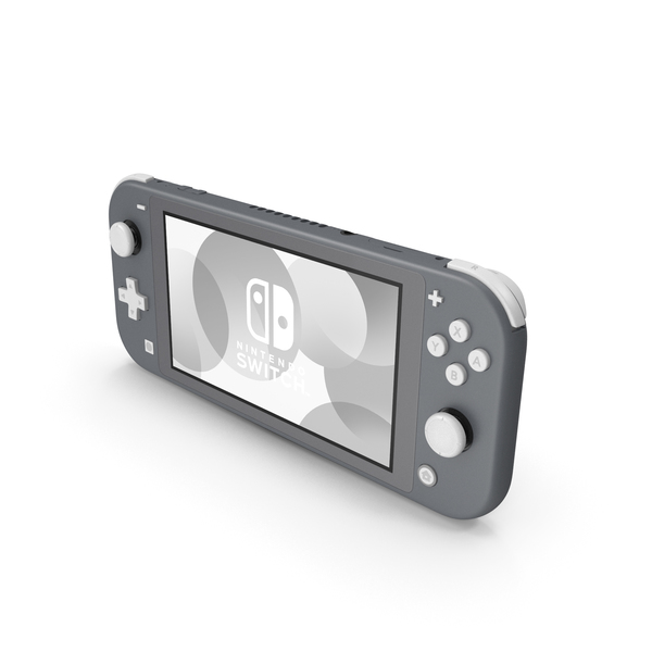 Handheld Game Console: Nintendo Switch Lite Gray PNG & PSD Images