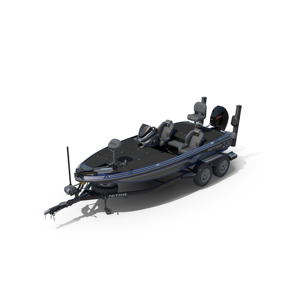 NITRO Z20 Pro 2019 Bass Boat and Trailer PNG & PSD Images NITRO Z20 Pro 2019 Bass Boat and Trailer PNG & PSD Images