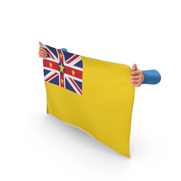 Niue Hand Holding Flag PNG & PSD Images