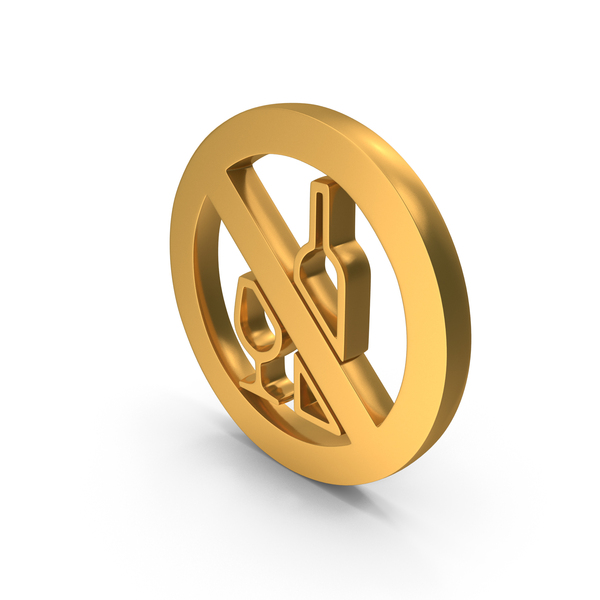 Symbols: No Alcohol Here Icon Gold PNG & PSD Images Symbols: No Alcohol Here Icon Gold PNG & PSD Images