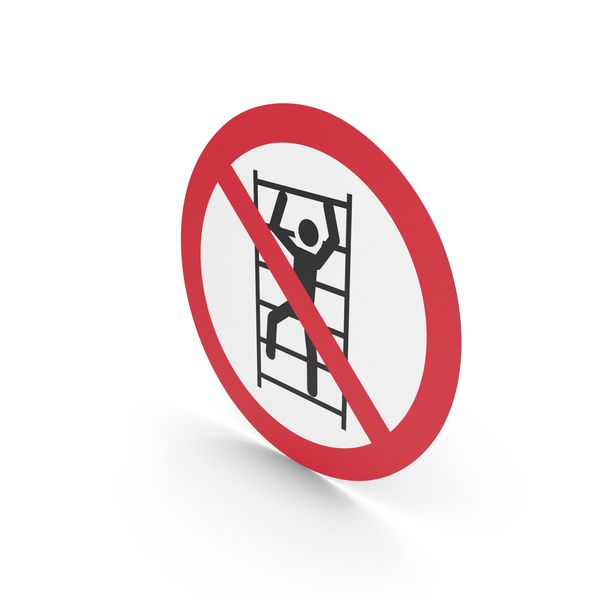No Climbing Sign PNG & PSD Images