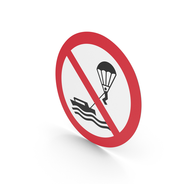 No Parasailing Sign PNG & PSD Images