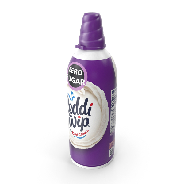 Aerosol: No Sugar Added Whipped Topping Can PNG & PSD Images