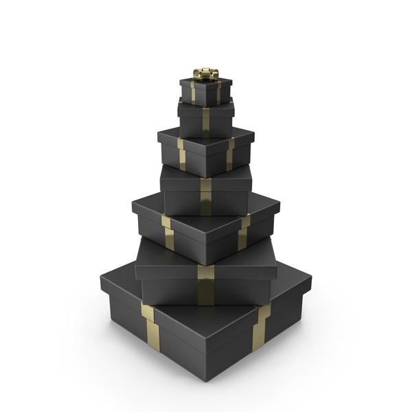 Bag: Noel from Black Gift Boxes with Gold Ribbon PNG & PSD Images Bag: Noel from Black Gift Boxes with Gold Ribbon PNG & PSD Images