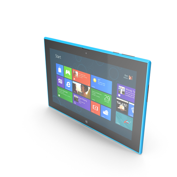 Tablet Computer: Nokia Lumia 2520 Blue PNG & PSD Images Tablet Computer: Nokia Lumia 2520 Blue PNG & PSD Images