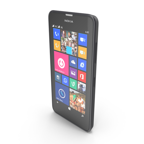 Smartphone: Nokia Lumia 630 635 Dual SIM Black PNG & PSD Images Smartphone: Nokia Lumia 630 635 Dual SIM Black PNG & PSD Images