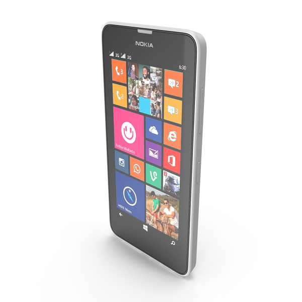 Smartphone: Nokia Lumia 630/635 Dual SIM White PNG & PSD Images Smartphone: Nokia Lumia 630/635 Dual SIM White PNG & PSD Images