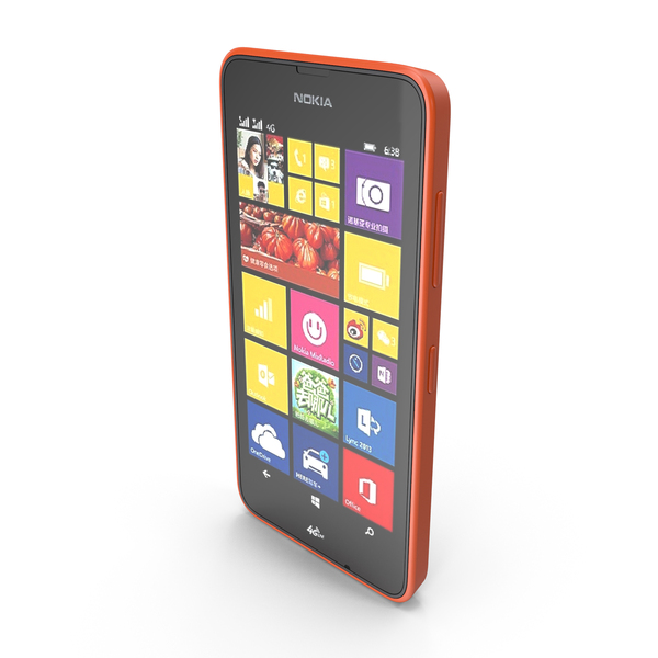 Smartphone: Nokia Lumia 638 Orange PNG & PSD Images Smartphone: Nokia Lumia 638 Orange PNG & PSD Images