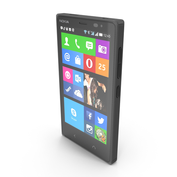 Smartphone: Nokia X2 Dual SIM Matt Dark Grey PNG & PSD Images