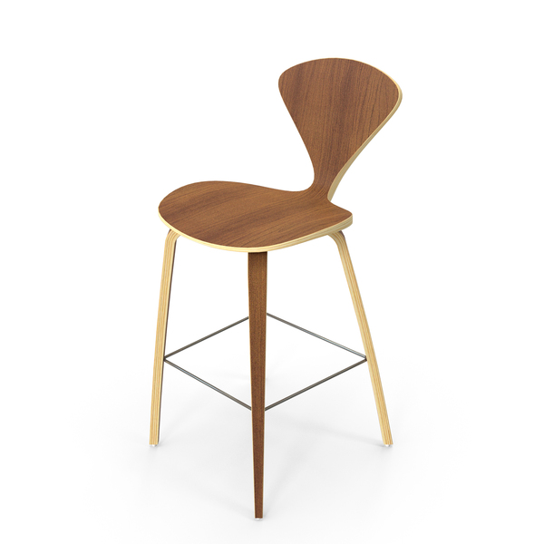 Norman Cherner Wood Leg Stool PNG & PSD Images Norman Cherner Wood Leg Stool PNG & PSD Images