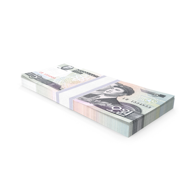 Banknote: North Korea 5 Won Banknotes Bundle PNG & PSD Images Banknote: North Korea 5 Won Banknotes Bundle PNG & PSD Images