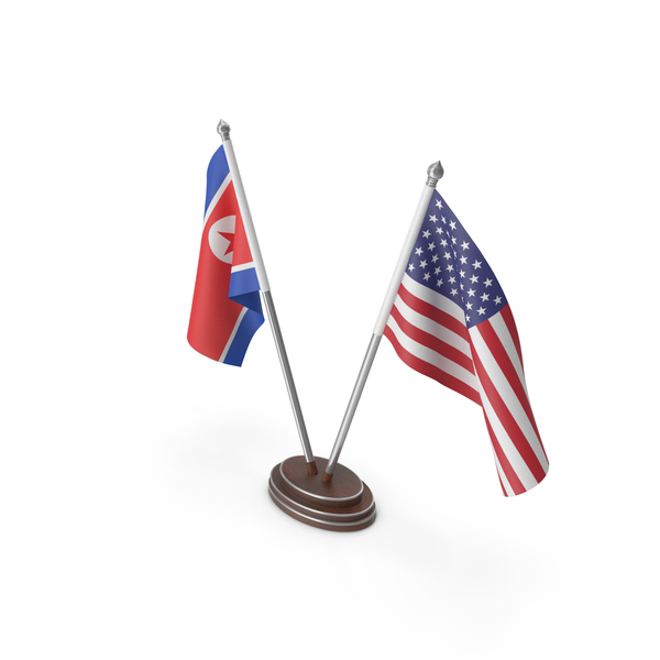 Flag: North Korea & United States Flags Stand PNG & PSD Images Flag: North Korea & United States Flags Stand PNG & PSD Images