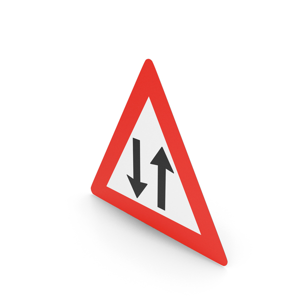 Signs: Norwegian Sign Two Way Traffic PNG & PSD Images