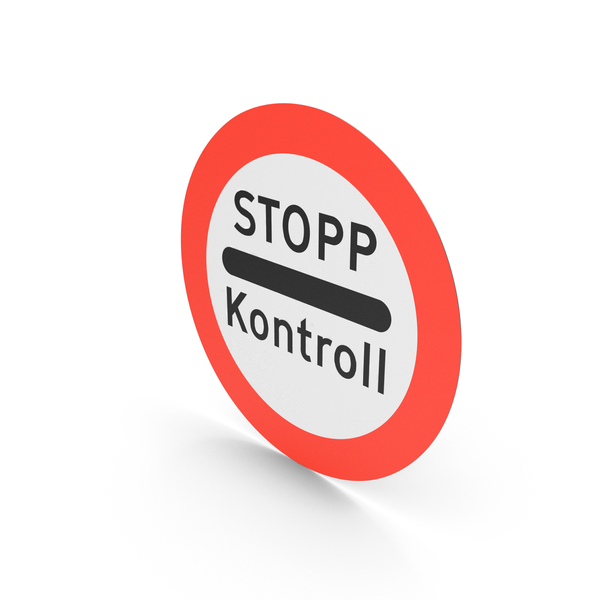 Norwegian Stop For Control Sign PNG & PSD Images