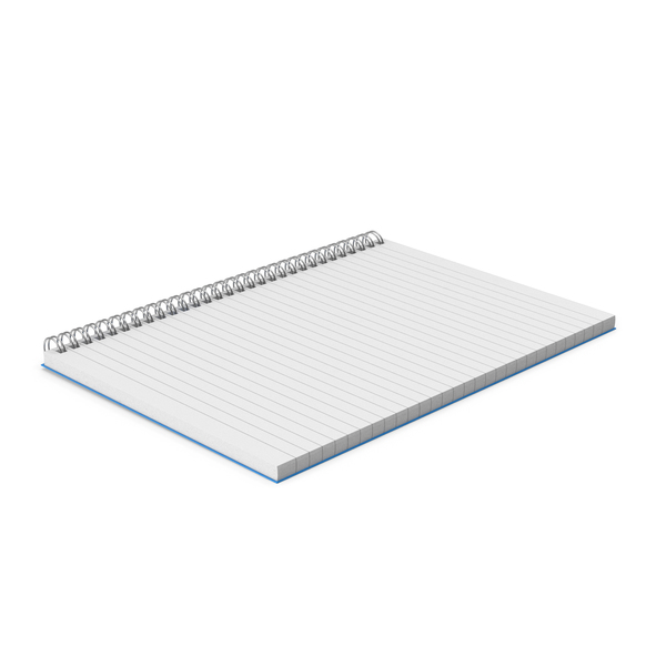 Notebook: Note Pad Blue PNG & PSD Images
