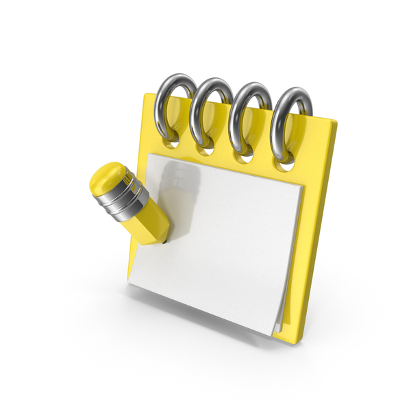 Logo: Note Pad Yellow Sysmbol PNG & PSD Images