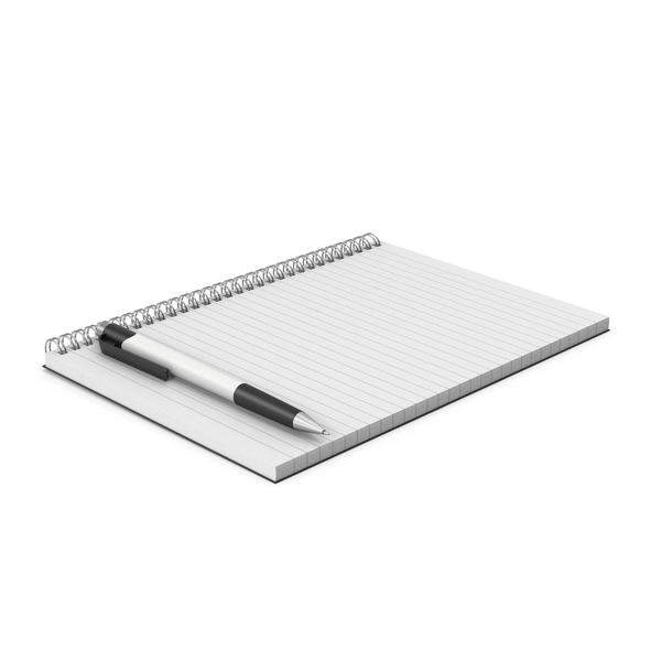 Notepad With Pen White PNG & PSD Images