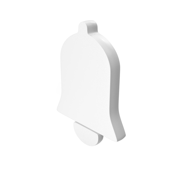 Symbols: Notification Bell Icon White PNG & PSD Images