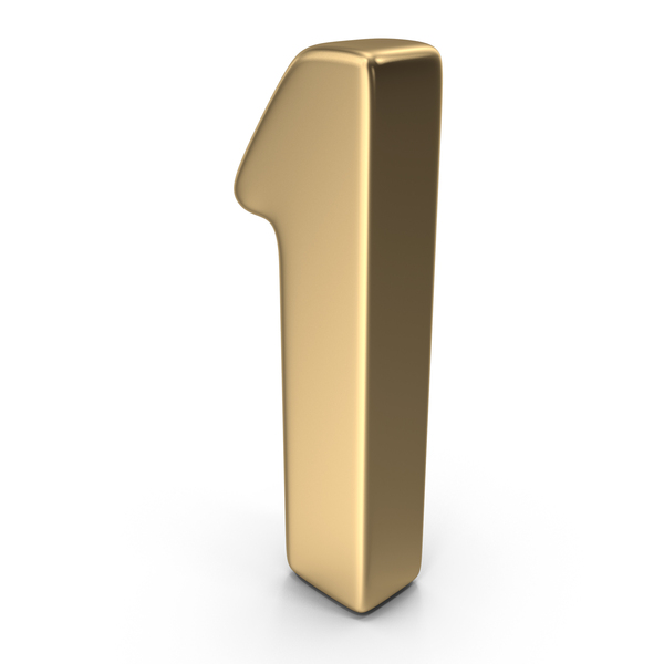 Number 1 Gold PNG & PSD Images Number 1 Gold PNG & PSD Images