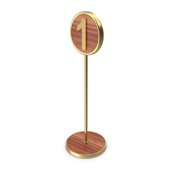 Display: Number 1 Gold Stand PNG & PSD Images Display: Number 1 Gold Stand PNG & PSD Images
