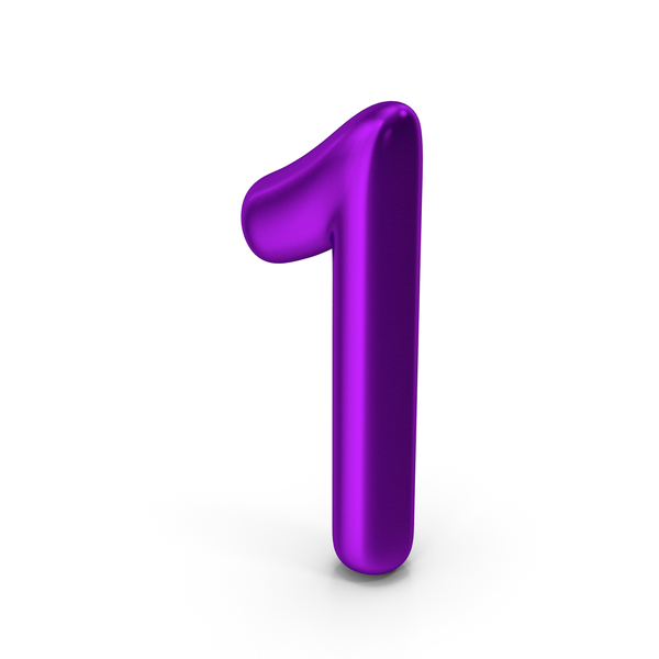 Number 1 Purple Metallic PNG Images & PSDs for Download | PixelSquid ...