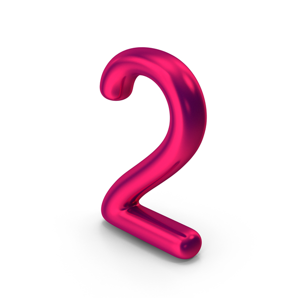 Number 2 Metallic PNG & PSD Images Number 2 Metallic PNG & PSD Images