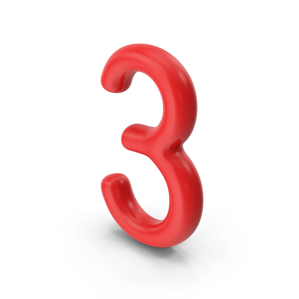 Number 3 Red PNG & PSD Images Number 3 Red PNG & PSD Images