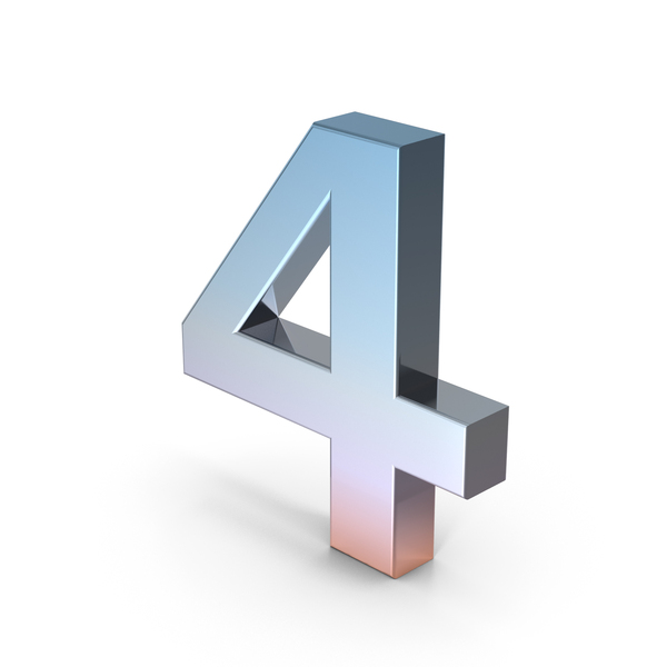 Number 4 PNG & PSD Images