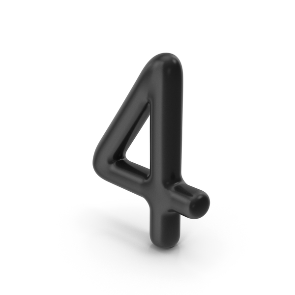 Number 4 Black PNG & PSD Images Number 4 Black PNG & PSD Images