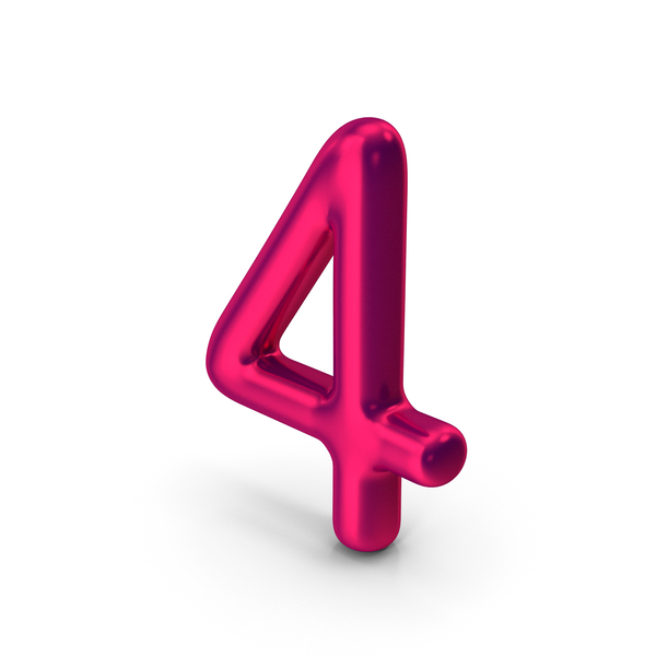 Number 4 Metallic PNG & PSD Images Number 4 Metallic PNG & PSD Images