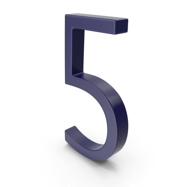 Number 5 Dark Blue PNG & PSD Images Number 5 Dark Blue PNG & PSD Images