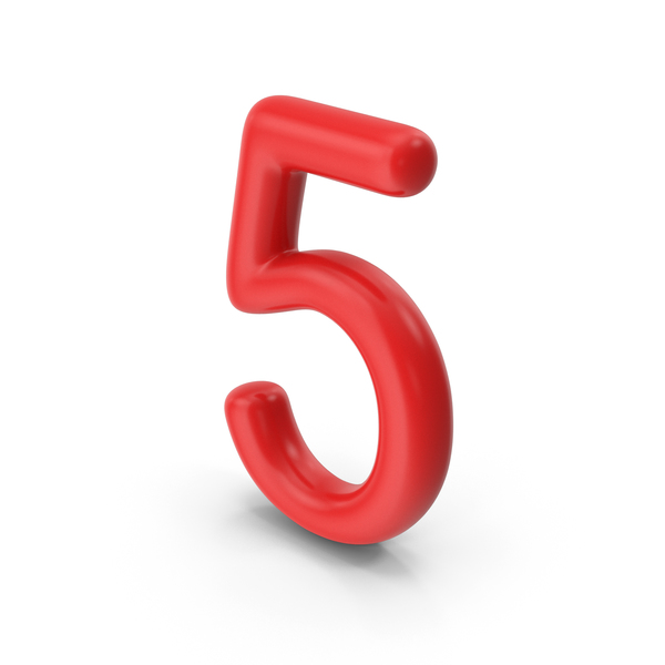 Number 5 Red PNG & PSD Images Number 5 Red PNG & PSD Images