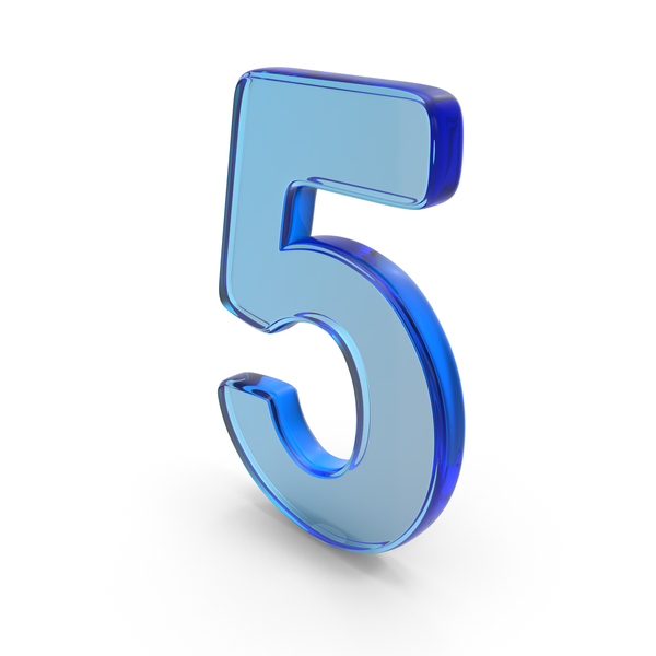 Number 5 Symbol Glass PNG & PSD Images Number 5 Symbol Glass PNG & PSD Images