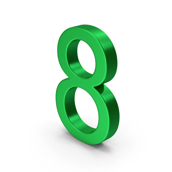 Number 8 Green Metallic PNG & PSD Images Number 8 Green Metallic PNG & PSD Images