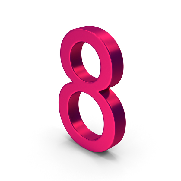 Number 8 Metallic PNG & PSD Images Number 8 Metallic PNG & PSD Images