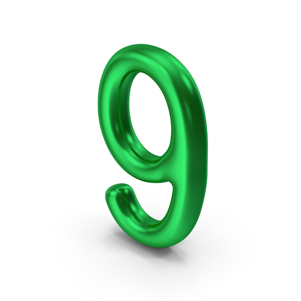 Number 9 Green Metallic PNG & PSD Images Number 9 Green Metallic PNG & PSD Images