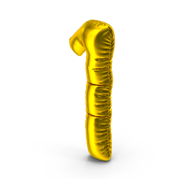 Balloons: Number Balloon 1 Gold PNG & PSD Images Balloons: Number Balloon 1 Gold PNG & PSD Images