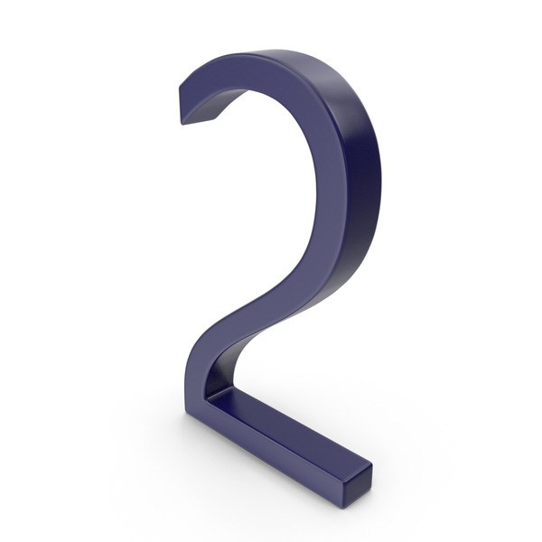 Number 2 Dark Blue PNG & PSD Images