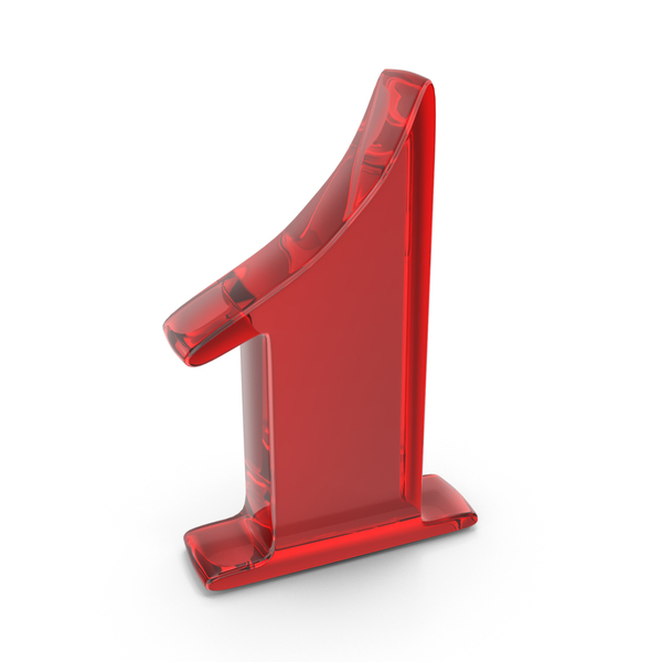 Number Design 1 Glass Red PNG & PSD Images Number Design 1 Glass Red PNG & PSD Images