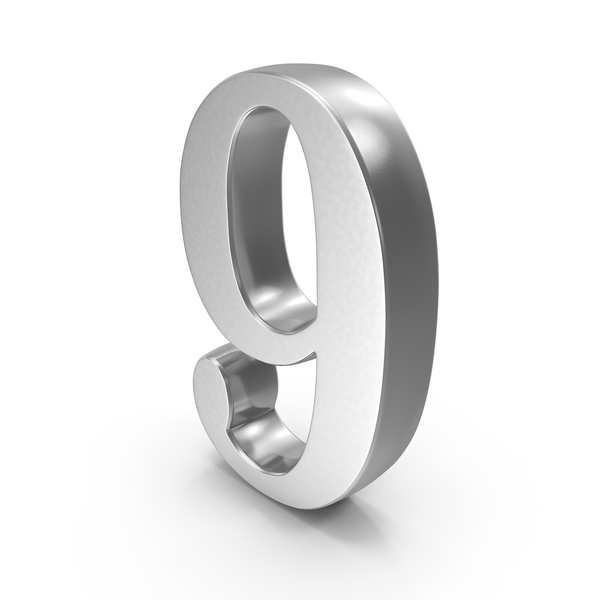 Number Digit 9 Silver PNG & PSD Images Number Digit 9 Silver PNG & PSD Images