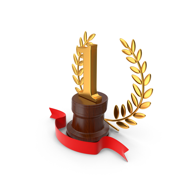 1 Trophy: Number One Golden Award On Pedestal PNG & PSD Images 1 Trophy: Number One Golden Award On Pedestal PNG & PSD Images