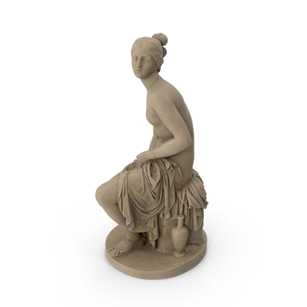 Statue: Nymph Untying Sandal PNG & PSD Images Statue: Nymph Untying Sandal PNG & PSD Images