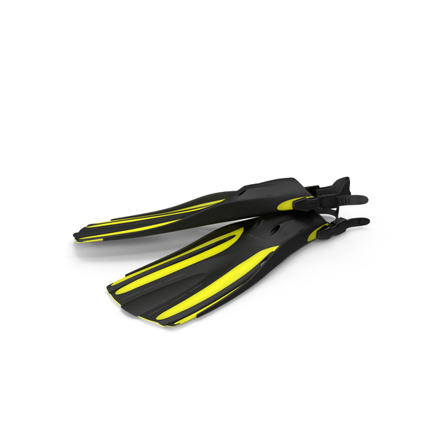 Flippers: Oceanic Generic Fins Yellow PNG & PSD Images