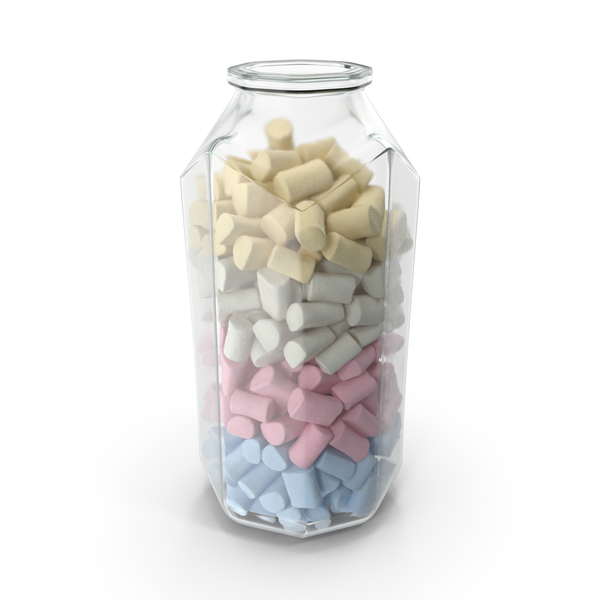 Marshmallow: Octagon Jar with Marshmallows PNG & PSD Images Marshmallow: Octagon Jar with Marshmallows PNG & PSD Images