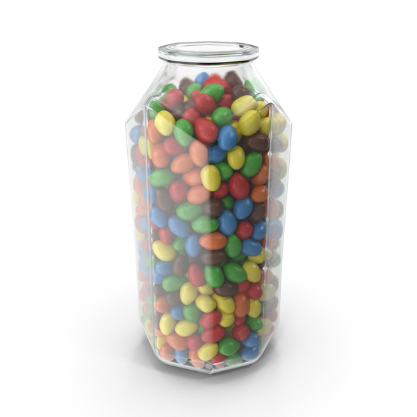 Octagon Jar with Peanuts with Colored Chocolate Coating PNG & PSD Images Octagon Jar with Peanuts with Colored Chocolate Coating PNG & PSD Images
