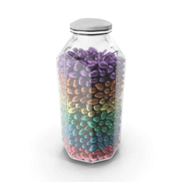 Octagon Jar with Small Wrapped Chocolate Easter Eggs PNG & PSD Images Octagon Jar with Small Wrapped Chocolate Easter Eggs PNG & PSD Images