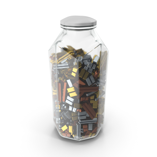Octagon Jar with Wrapped Chocolate Candy PNG & PSD Images Octagon Jar with Wrapped Chocolate Candy PNG & PSD Images