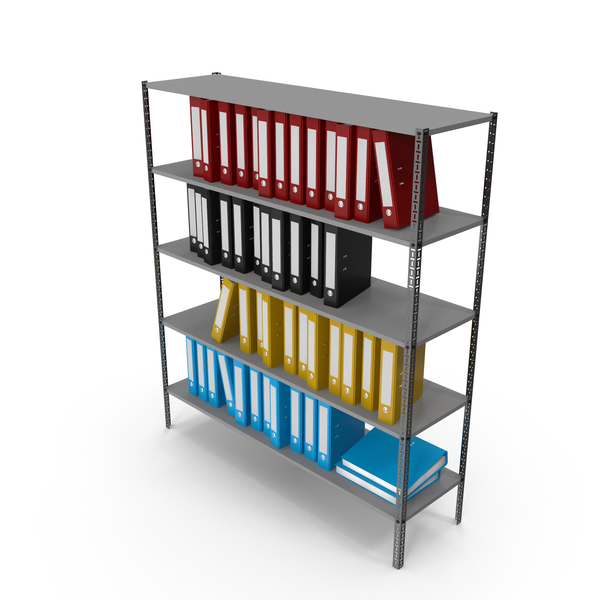 Steel: Office Shelf PNG & PSD Images