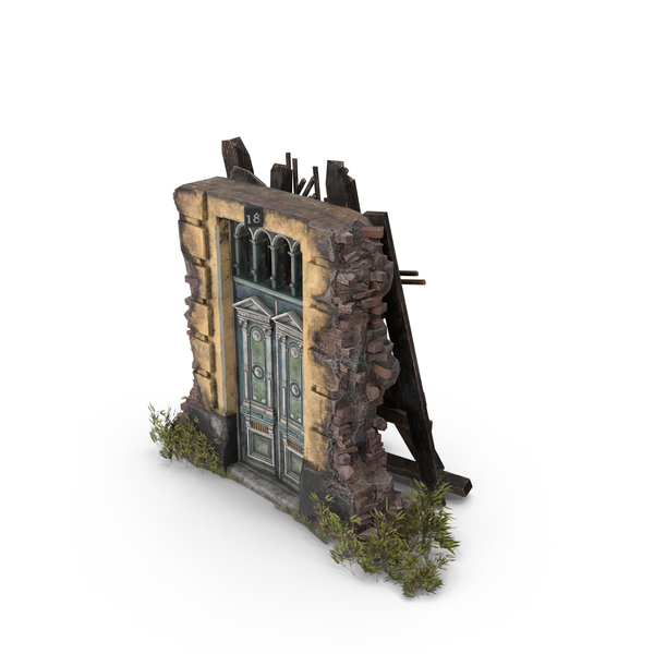 Destroyed Building: Old Abandoned Door PNG & PSD Images Destroyed Building: Old Abandoned Door PNG & PSD Images